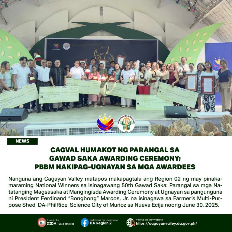 CAGVAL HUMAKOT NG PARANGAL SA GAWAD SAKA AWARDING CEREMONY; PBBM NAKIPAG-UGNAYAN SA MGA AWARDEES