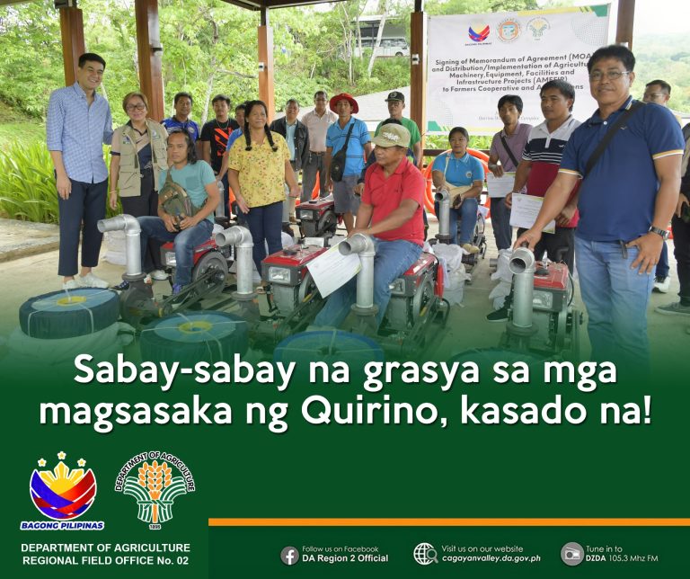 Sabay-sabay na grasya sa mga magsasaka ng Quirino, kasado na!