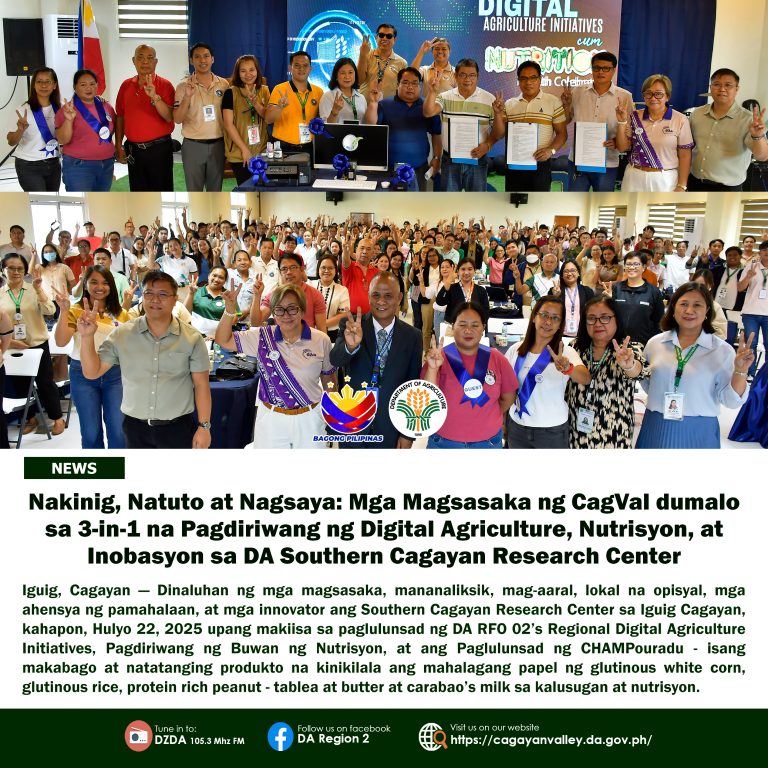 Technology, Nutrition and Innovation: A 3 in 1 Celebration of Digital Agriculture , National Nutrition Month and Food Revolution – Region 02’s CHAMPouradu